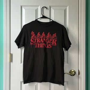 stranger things graphic t shirt